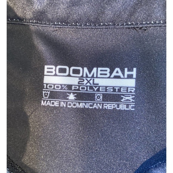 Boombah Stripe Polo Golf Shirt Size 2XL Men’s Black Red Short Sleeve - Picture 3 of 5